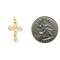 10K Yellow Gold INRI Crucifix Charm Pendant Jewelry 20 X 12mm